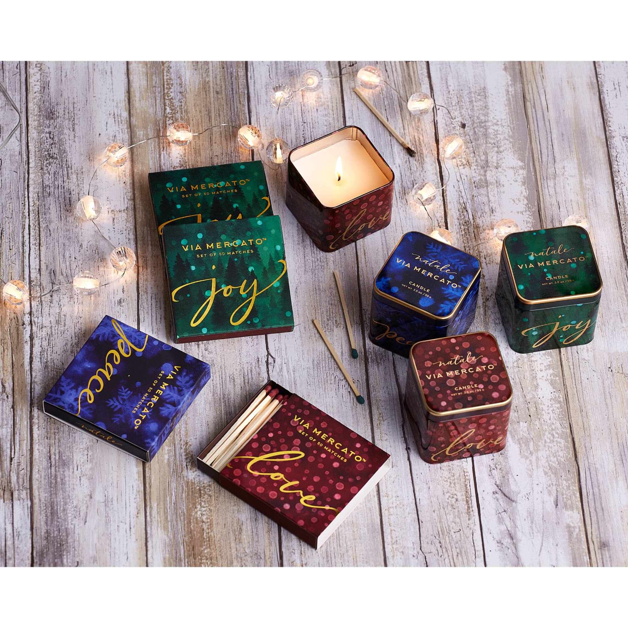 European Soaps Natale Square Jar Candle
